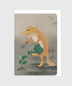 Greeting Card - Gardener Fox