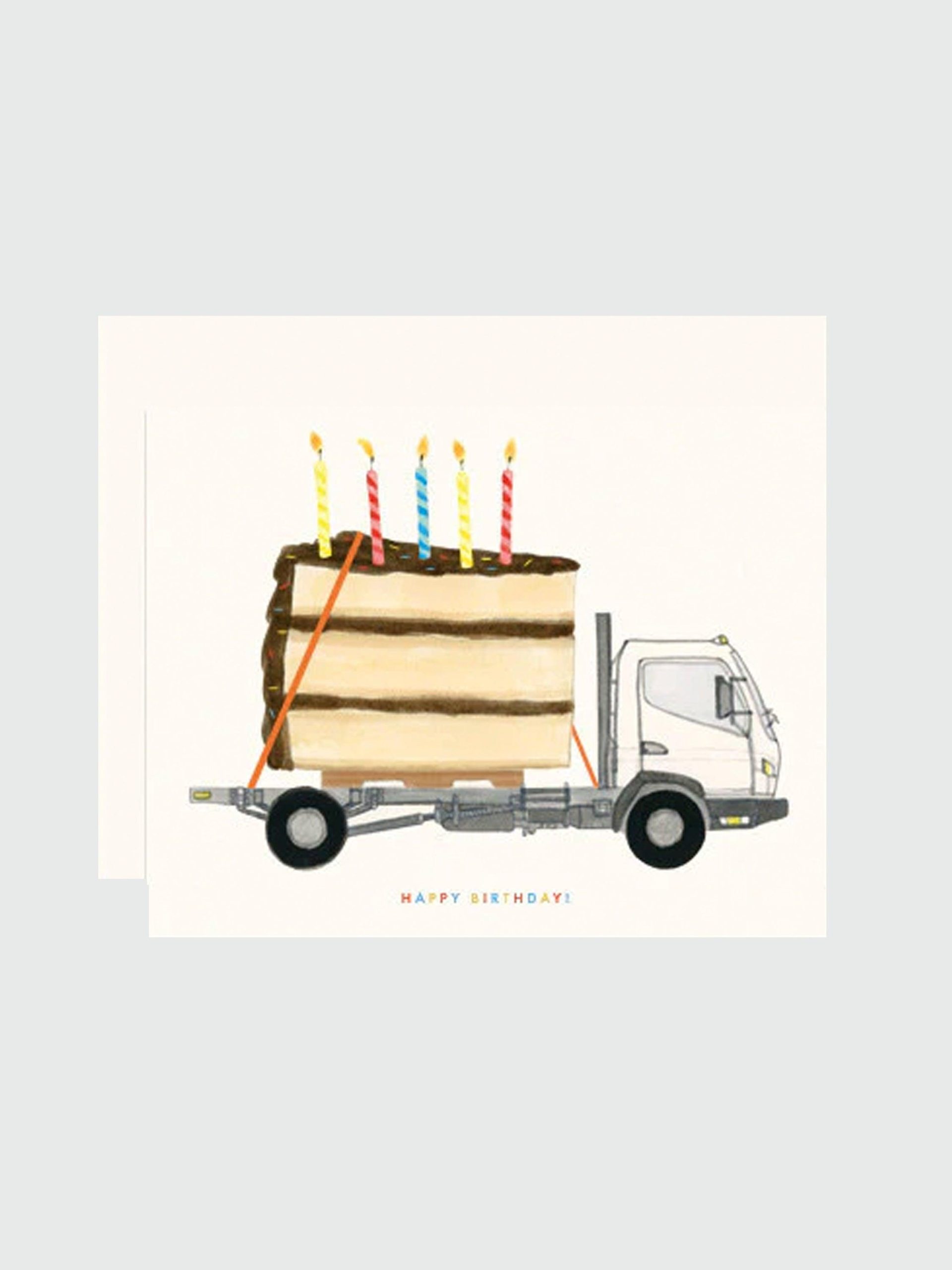 Greeting Card - Happy Birthday Big Slice of Cake