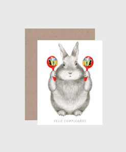 Greeting Card - Bunny Maracas