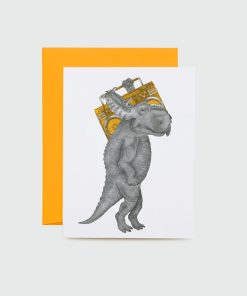 John Barnstaple Pachyrhinosaurus - Greeting Card