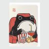 Greeting Card - Movie Lover Frog