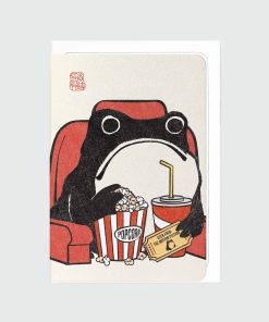 Greeting Card - Movie Lover Frog