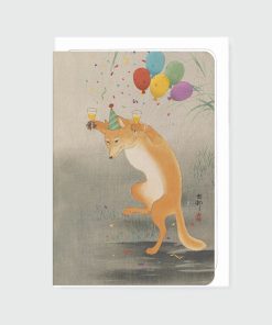 Greeting Card - Party Fox