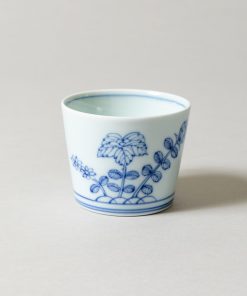 Sometsuke Choko Cup  -  Early Spring Flowers