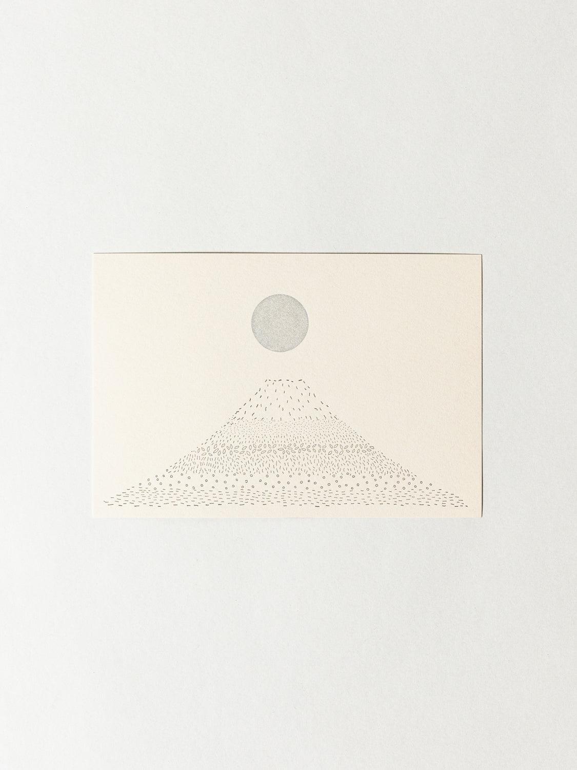 Shunshun Postcard - Silver Fuji