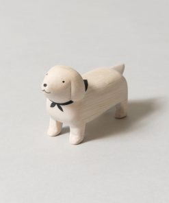 Wooden Animal - Dachshund, White